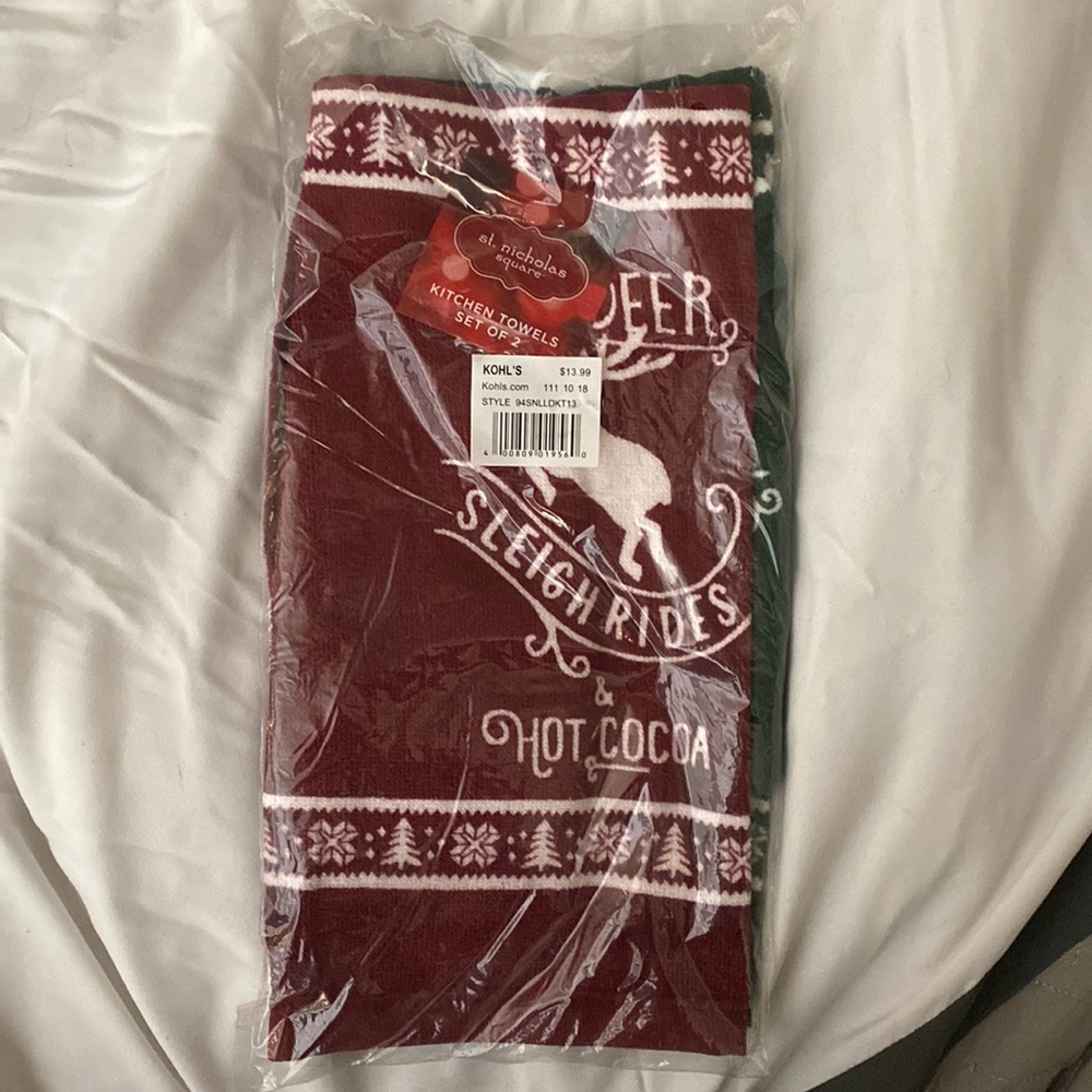 Christmas kitchen towels